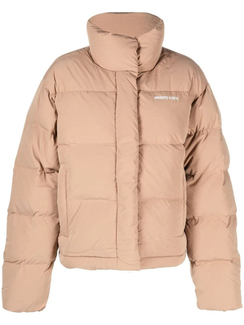 Axel Arigato Cropped Puffer Jacket With High Collar And Minimalist Design