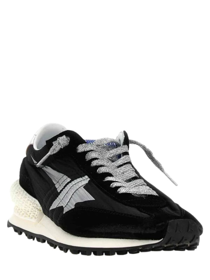 Golden Goose Black Canvas Marathon Sneakers