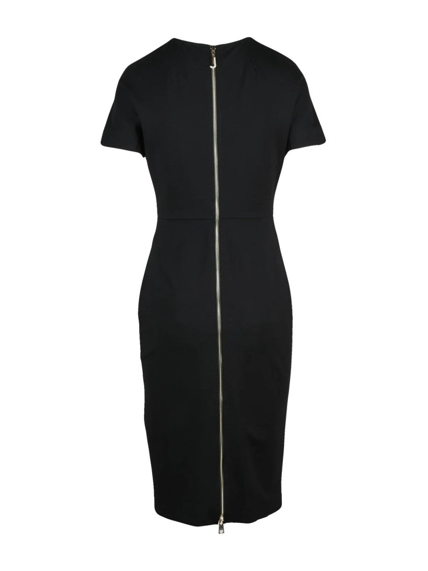 Liu Jo Black Stretch Viscose Sheath Dress