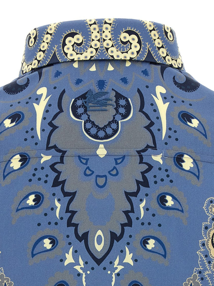 Etro Intricate Paisley Print Cotton Shirt
