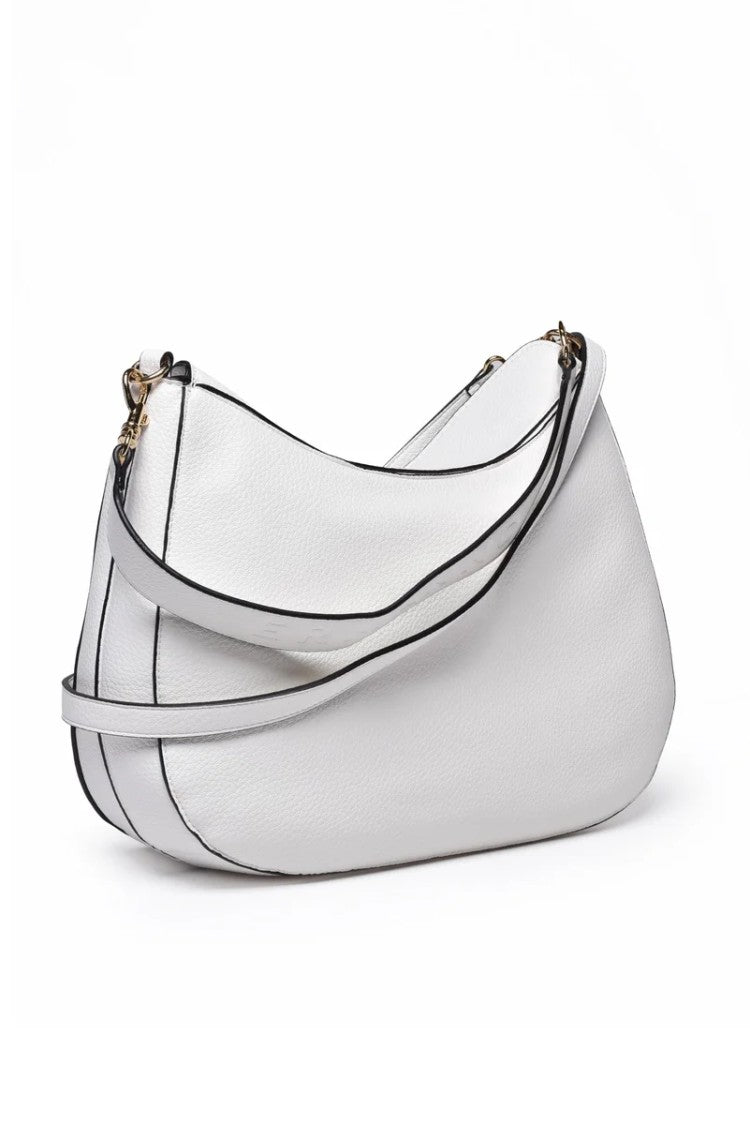 Ermanno Firenze Large Tiffany Hobo Bag - White