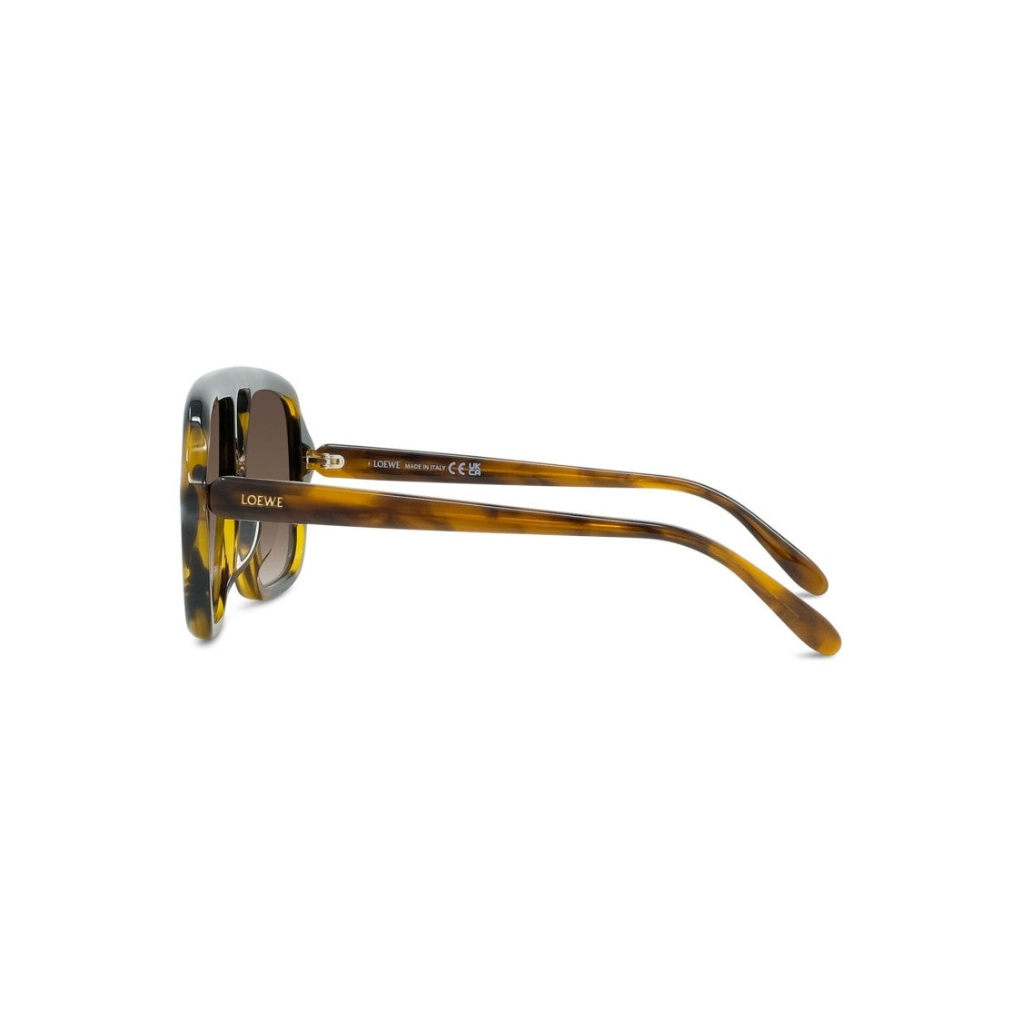 Loewe Tortoiseshell Lw40161u Oversized Square Sunglasses