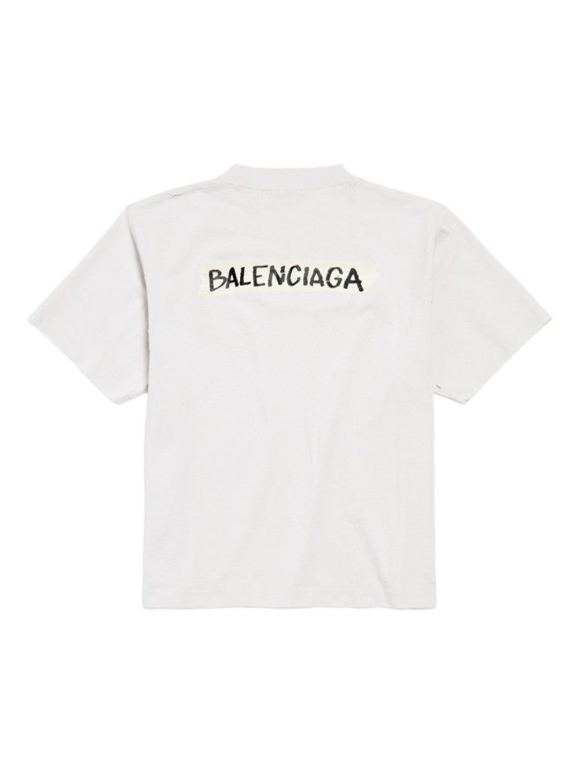 Balenciaga Relaxed-Fit Cotton T-Shirt With Logo