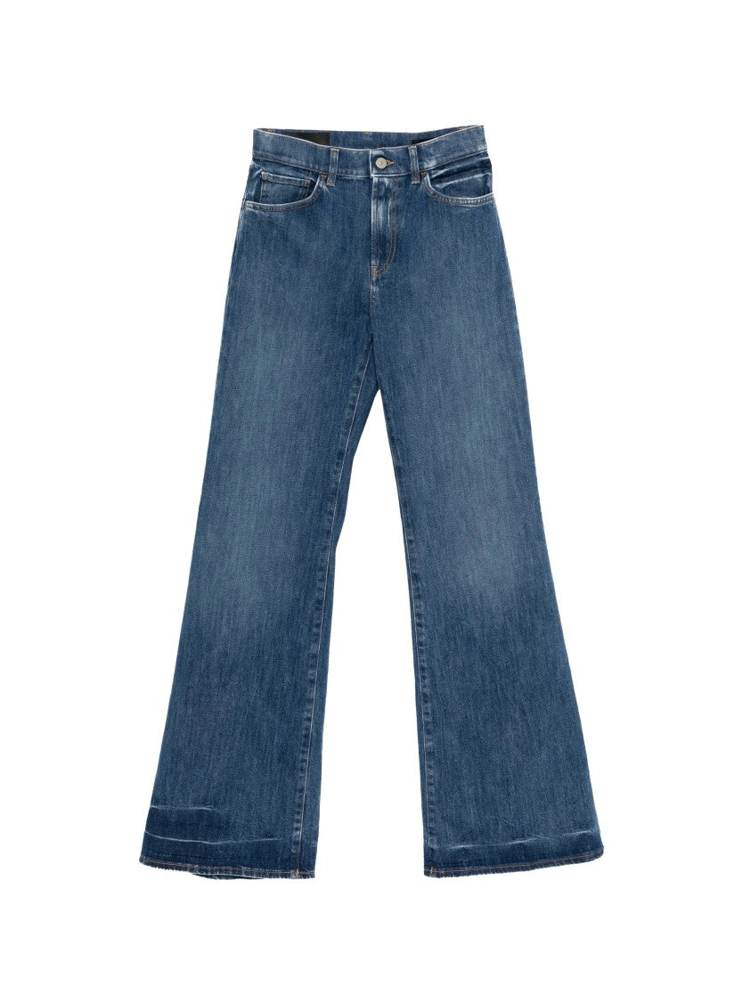 Dondup Blue Amber Cotton Casual Trousers