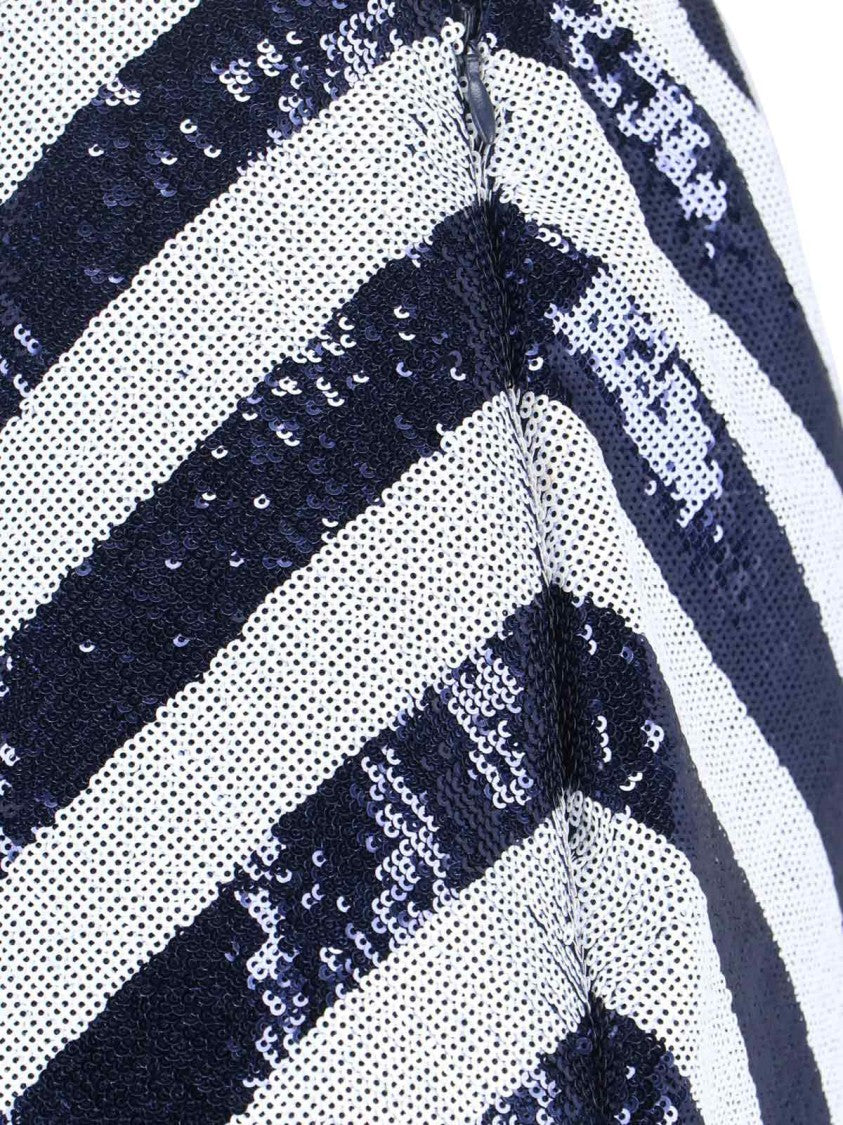 Polo Ralph Lauren Sequin Midi Skirt – Blue & White