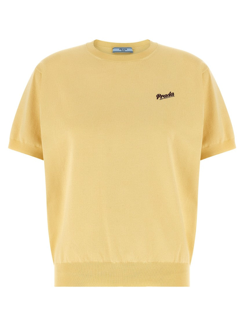 Prada Logo Intarsia Sweater