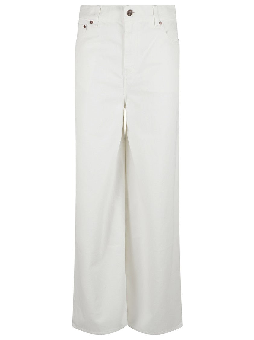 Chloé High-Rise Wide-Leg Jeans In Lightweight Organic Cotton Denim