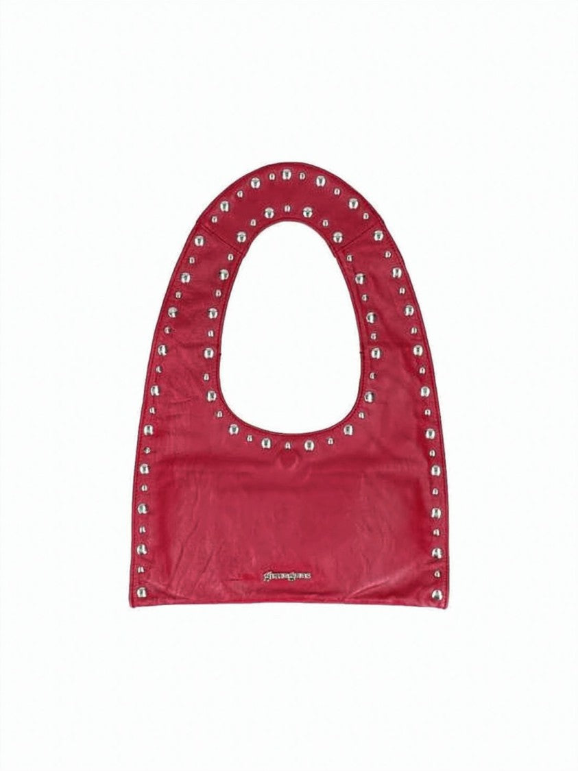 Gimaguas Rounded Rectangular Shoulder Bag With Cutout Handle