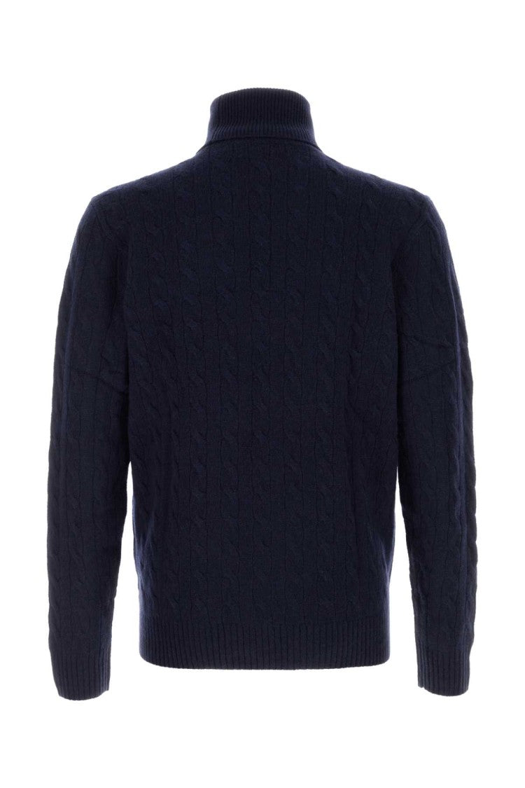 Polo Ralph Lauren Navy Blue Wool Blend Sweater