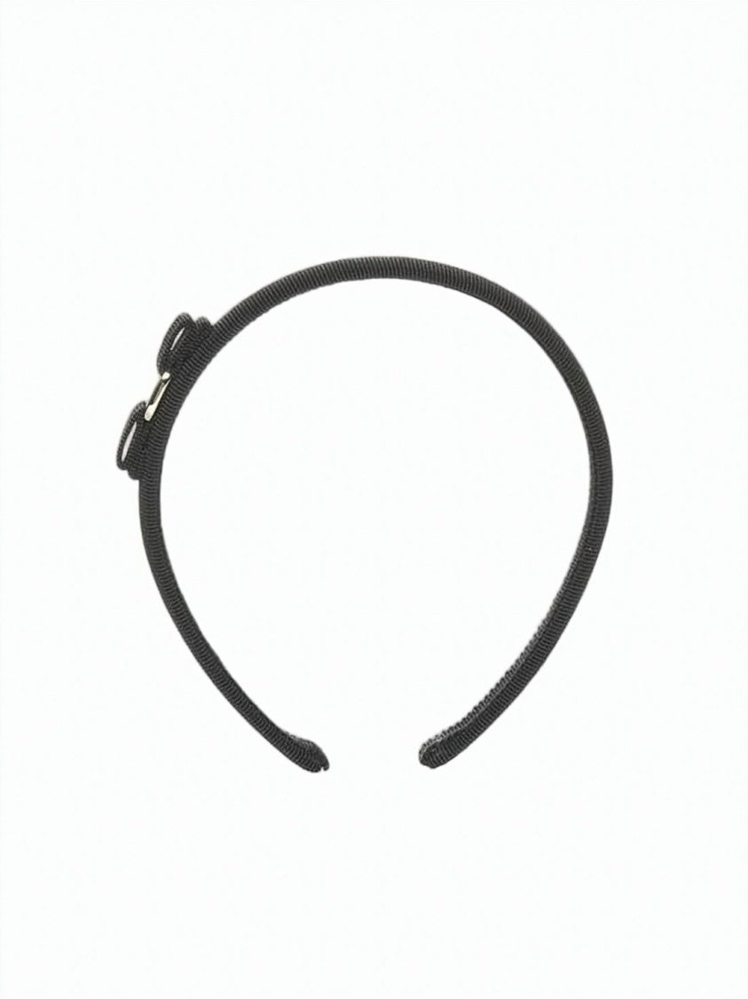 Salvatore Ferragamo Textured Black Headband