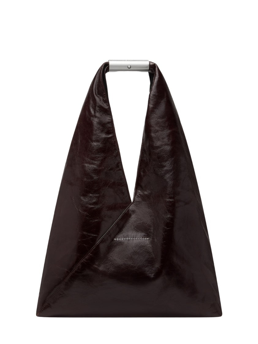 Mm6 By Maison Margiela Brown Triangular Top Handle Shoulder Bag