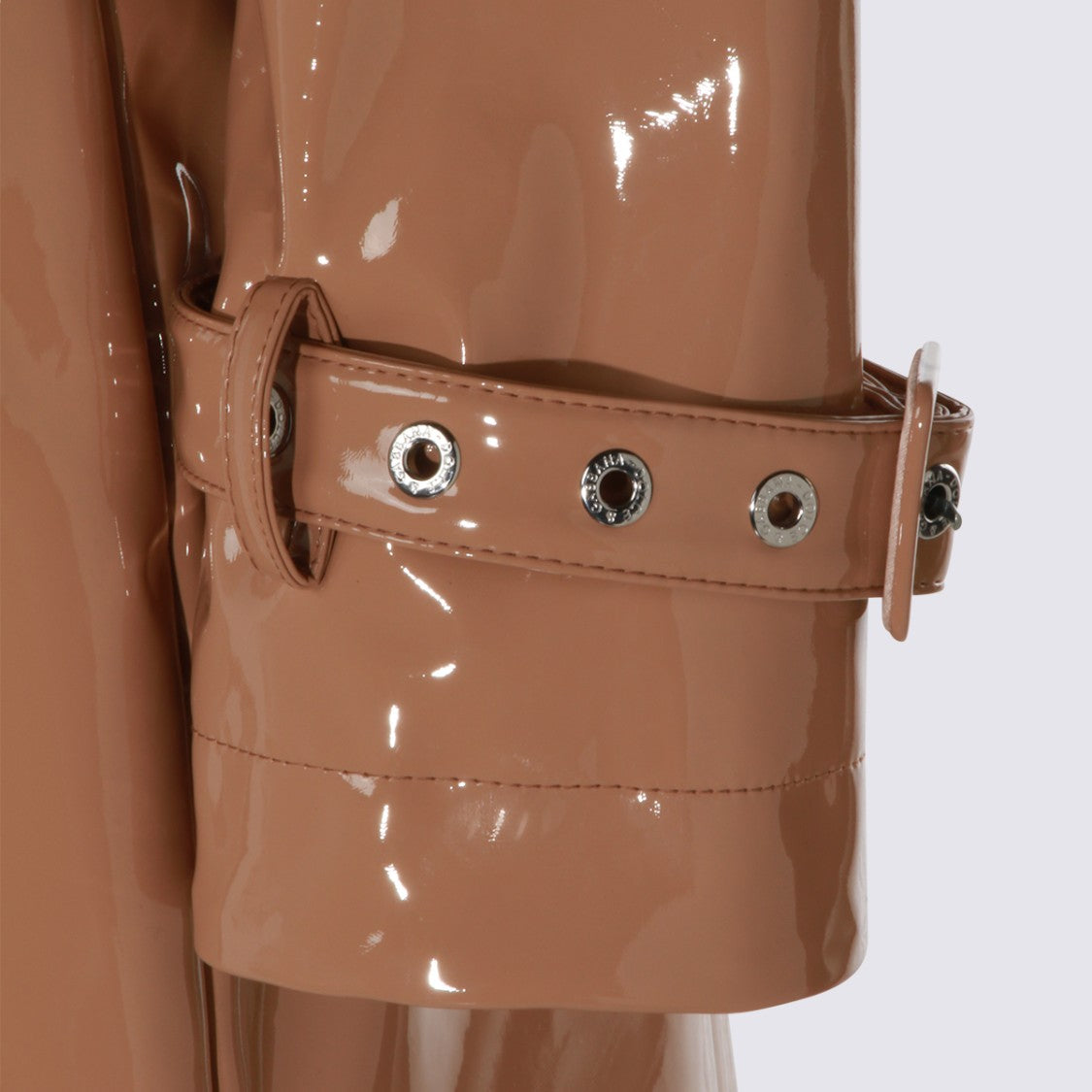 Dolce & Gabbana Glossy Knee-Length Trench Coat With Belted Waist