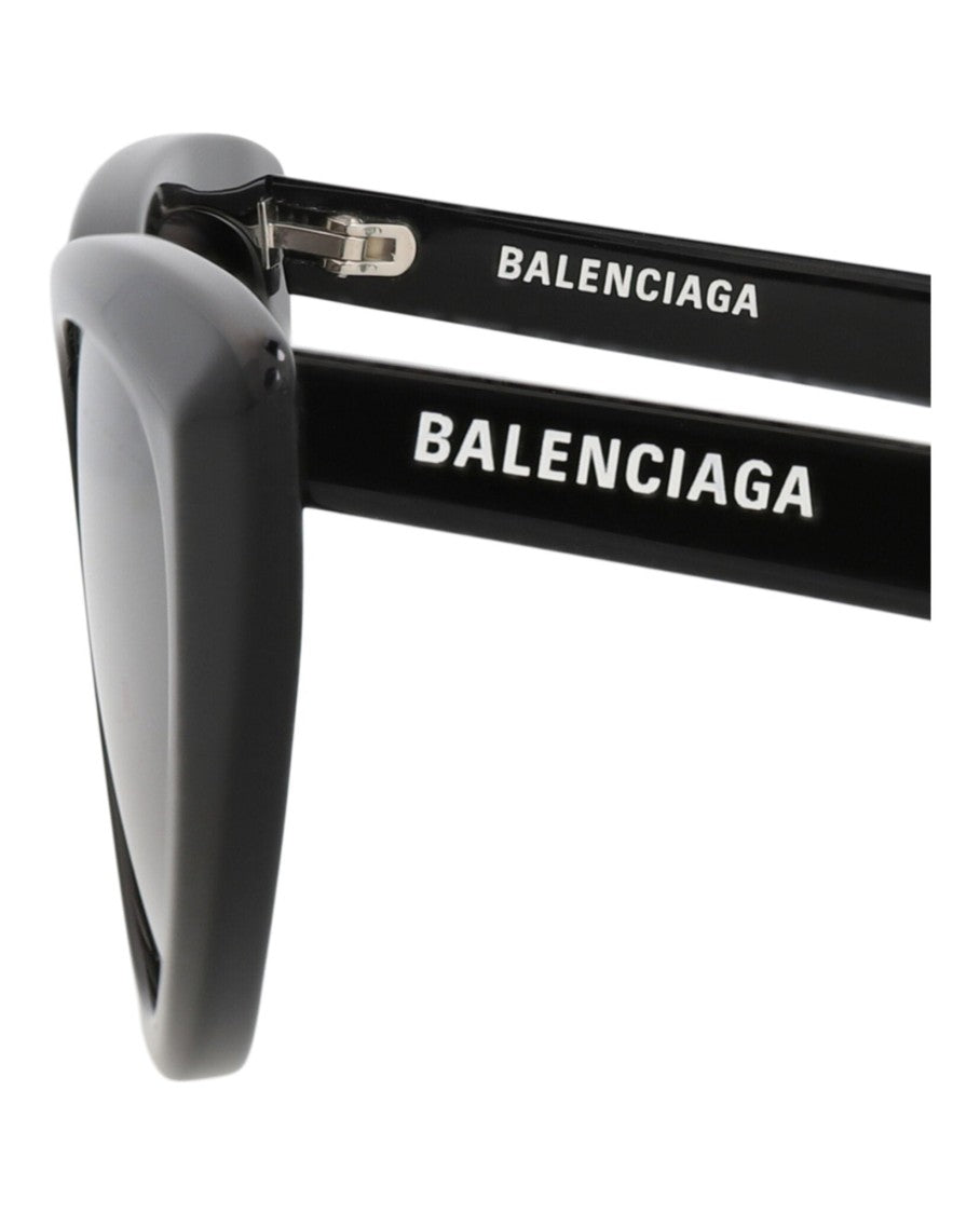 Balenciaga Cat Eye-Frame Acetate Sunglasses With Angular Edges
