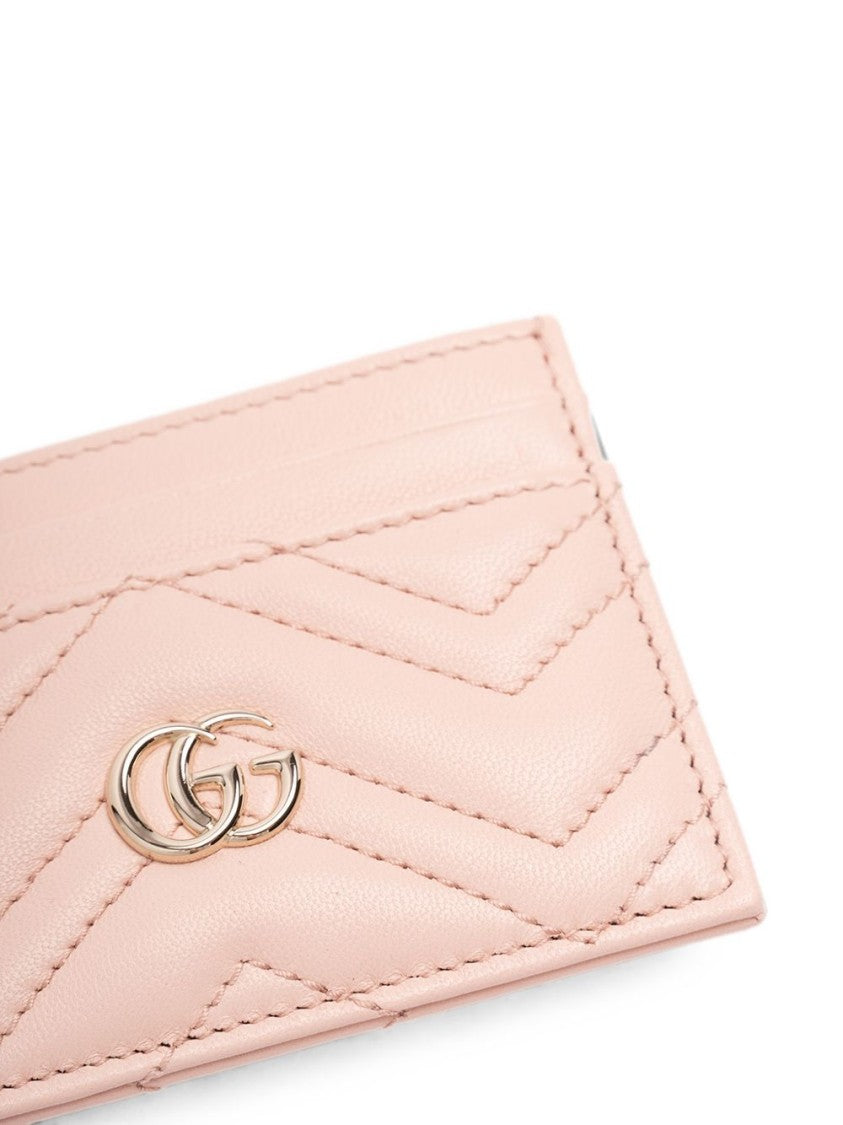 Gucci Chevron Quilted Lamb Leather Cardholder
