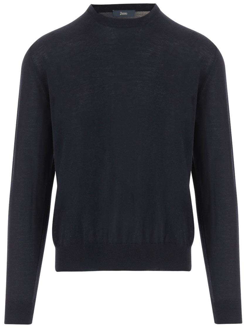 Herno Wool And Silk Knit Sweater