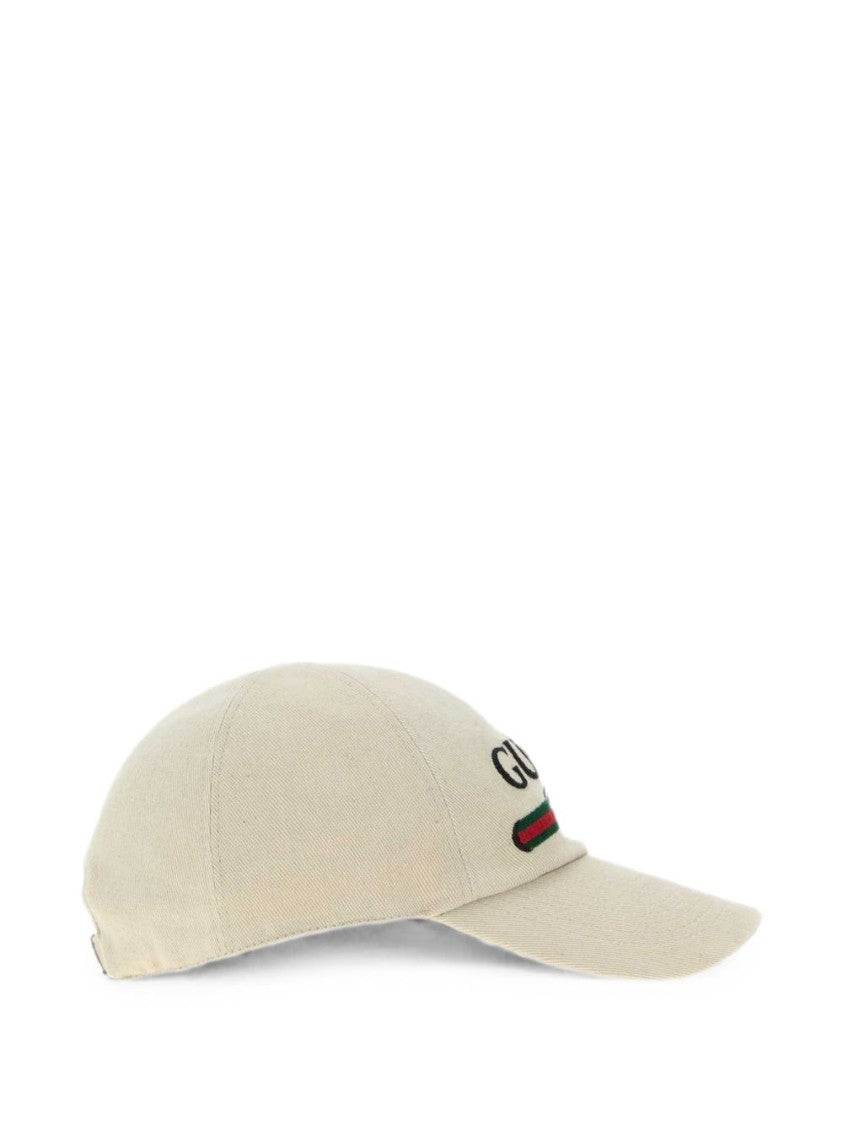 Gucci Structured Embroidered Cotton Baseball Cap