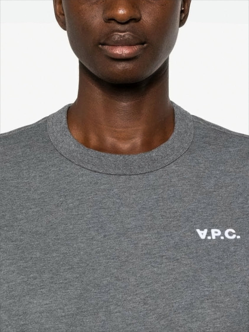 A.P.C. Cropped Long-Sleeve Crew Neck Sweatshirt