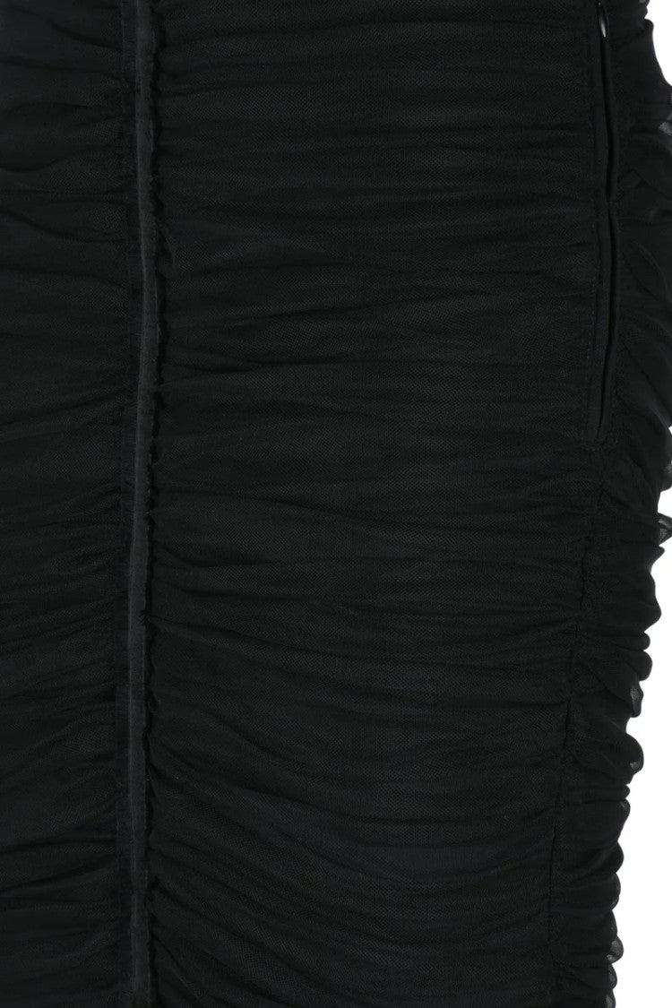 Elisabetta Franchi Mini Tulle Skirt - Black