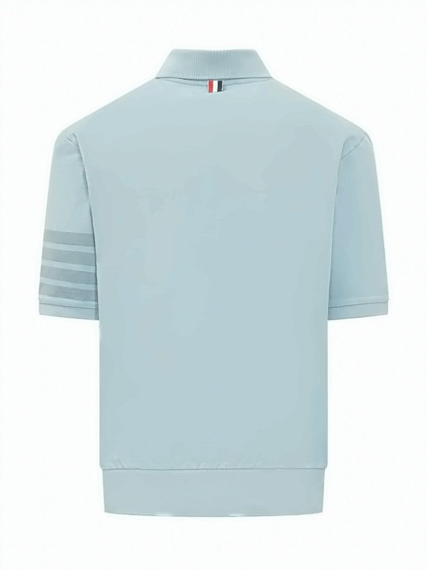 Thom Browne Overdyed Jersey Polo Shirt With Four-Button Placket