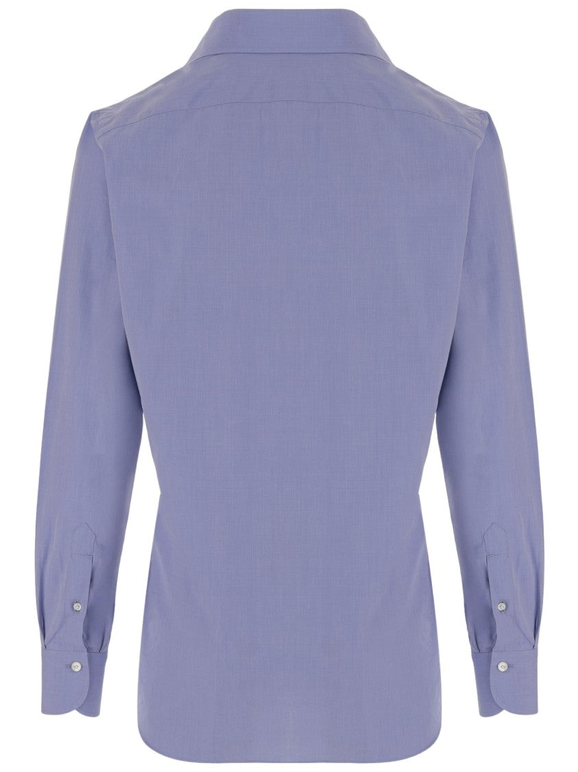Finamore Classic Collar Cotton Shirt
