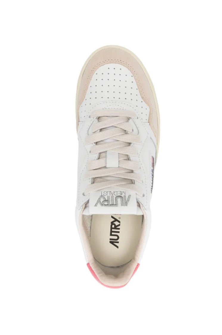 Autry Medalist Low-Top Sneakers With Leather