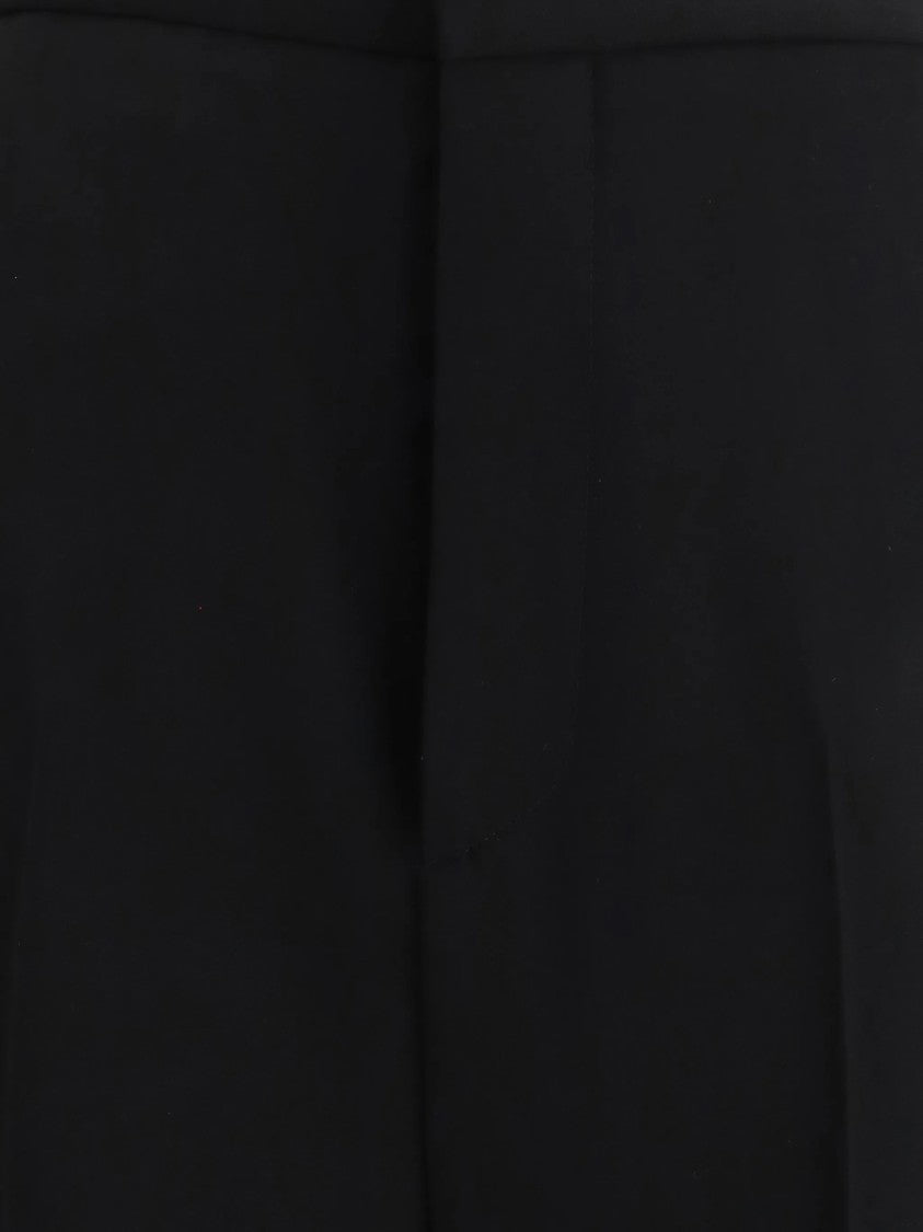 Balenciaga Black Tuxedo Wide-Leg High-Waisted Pants