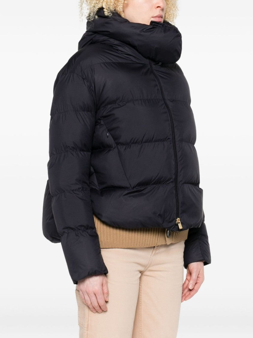 Pinko Cropped Black Puffer Jacket