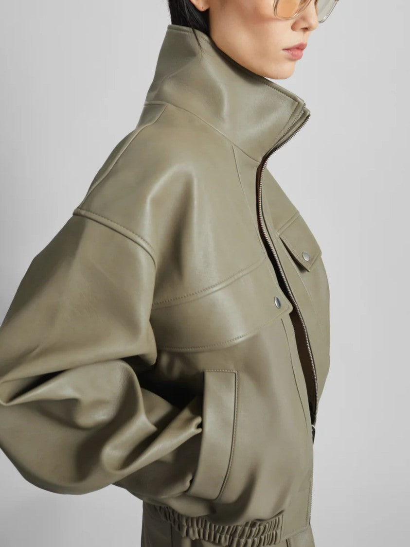 The Frankie Shop Cropped Nolita Jacket With High Collar