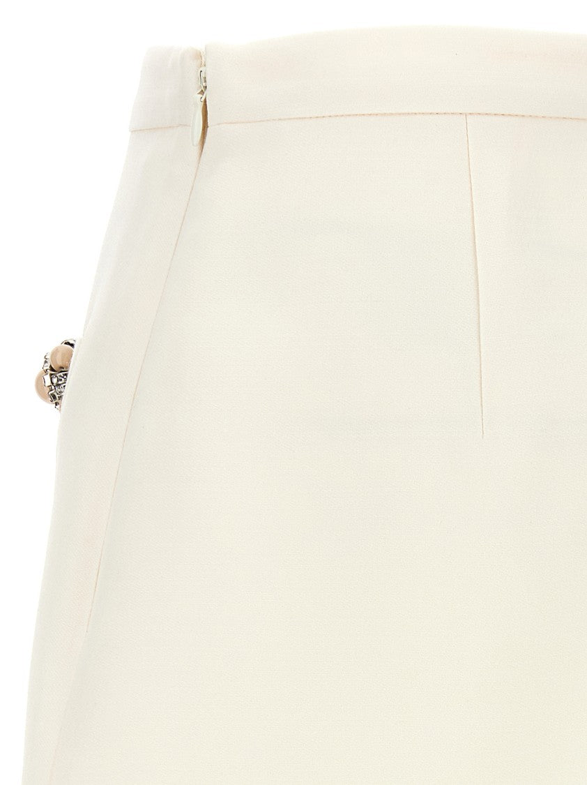 Valentino Garavani Wool And Silk Crêpe Couture Skirt