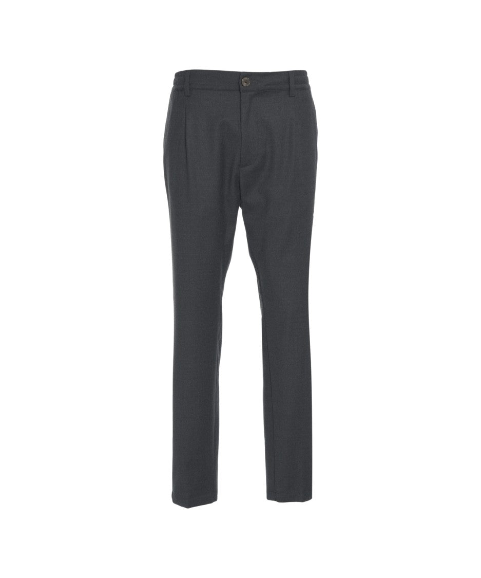 Cruna Slim-Fit Chino Trousers With Pressed Pleats