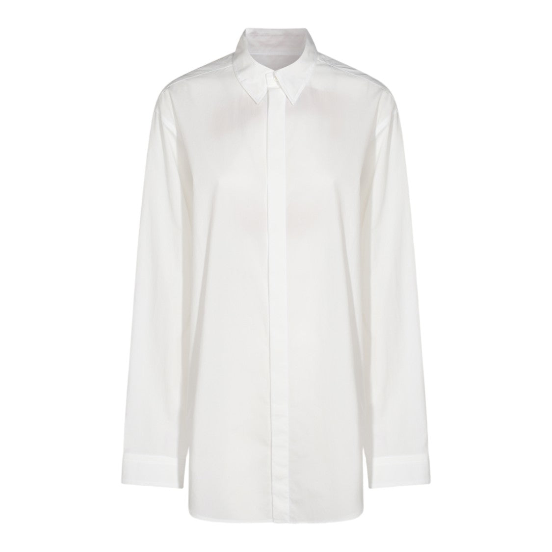 Moncler X Willow Smith Long-Sleeve Shirt With Pointed Collar And Concealed Placket