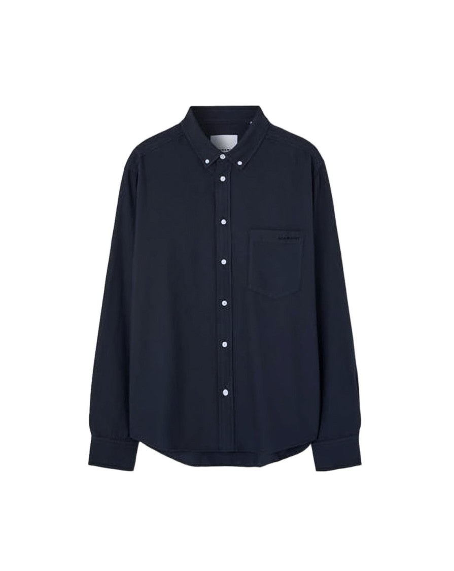 Isabel Marant Classic Long-Sleeve Blue Shirt With Minimalist Design