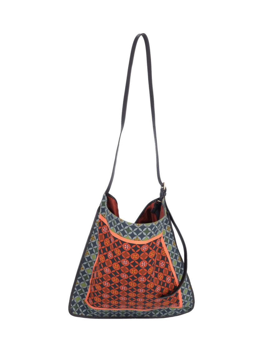 Dries Van Noten Large Geometric Pattern Shoulder Bag