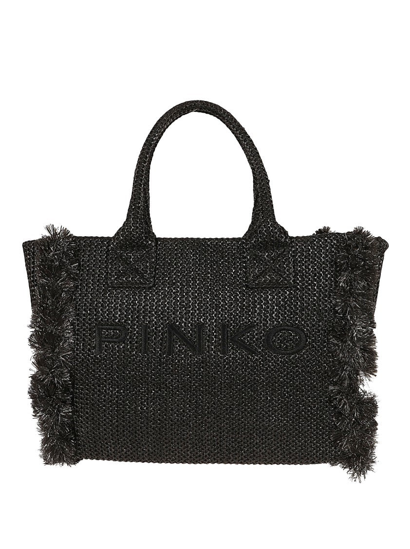 Pinko Fringed Tote Bag Crafted