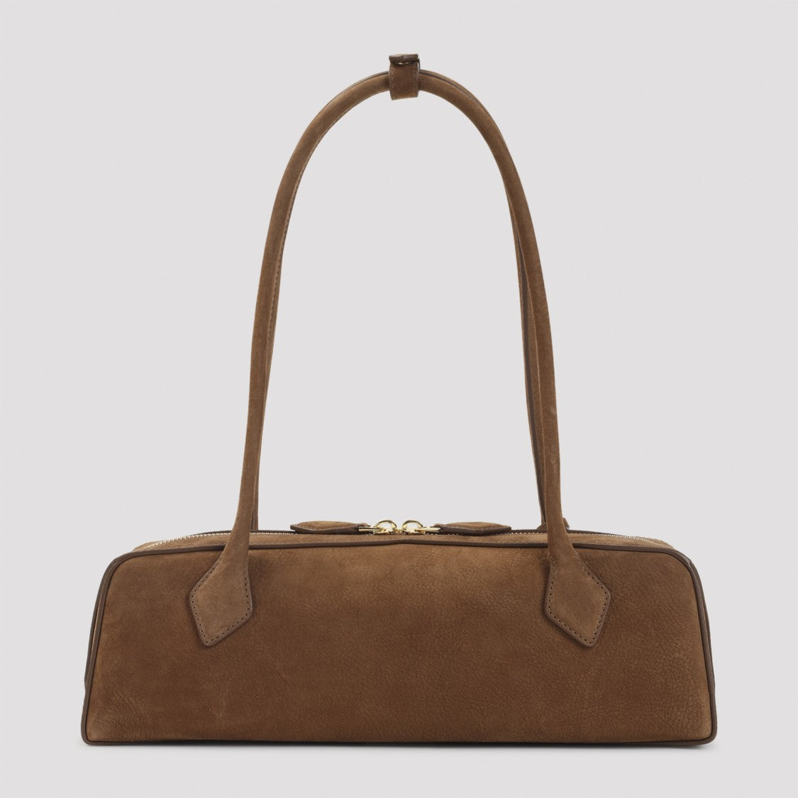 Alaïa Teckel Medium Brown Shoulder Bag