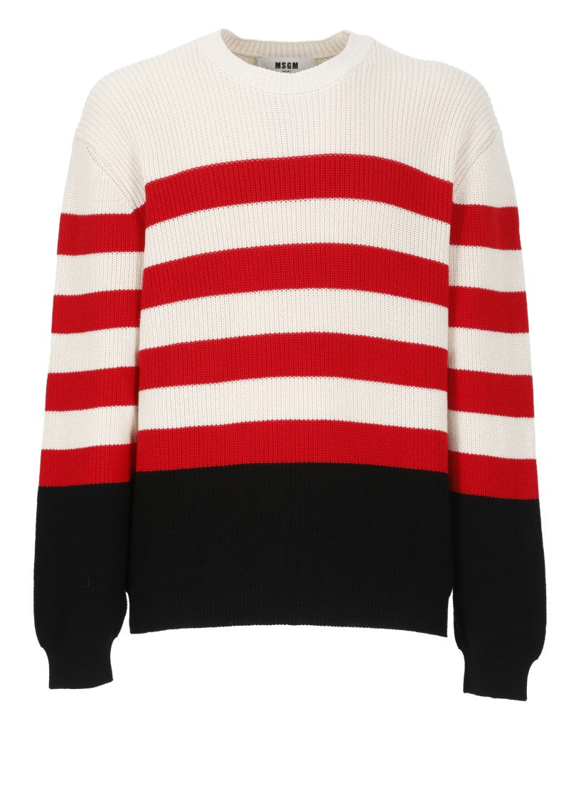 Msgm Multicolor Cotton Sweater