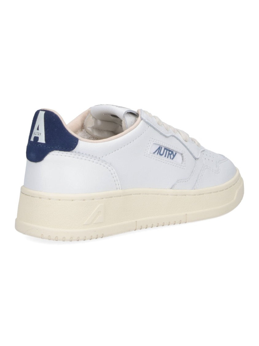 Autry Low-Top Sneakers With Perforated Detailing And Navy Accents