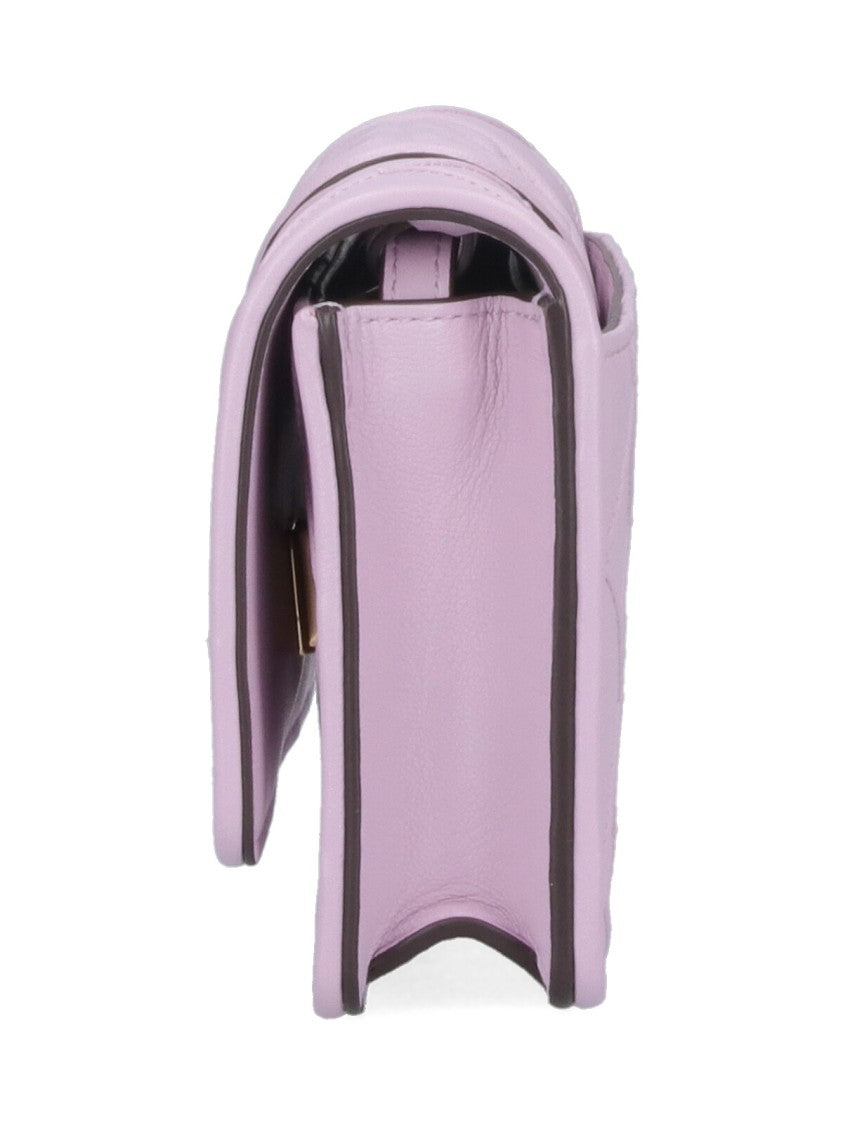 Tory Burch Fleming' Chain Wallet – Lilac