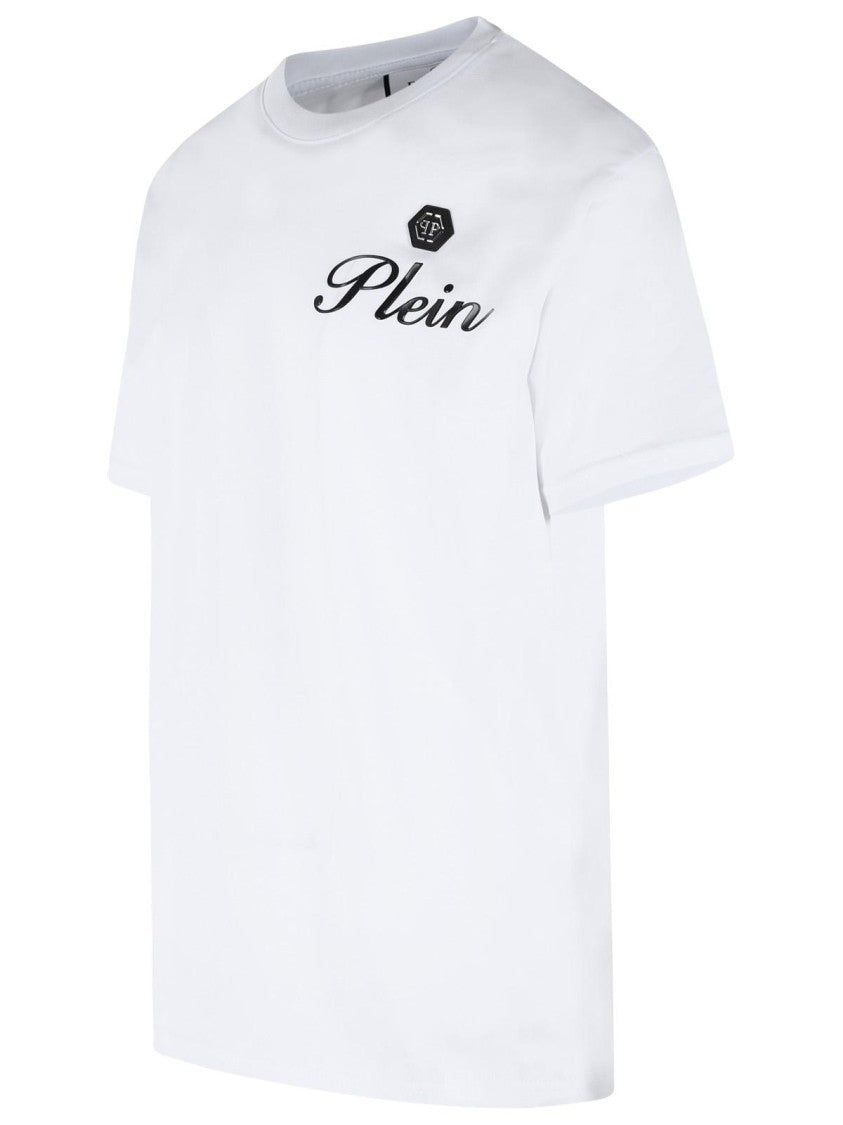 Philipp Plein White Cotton T-Shirt