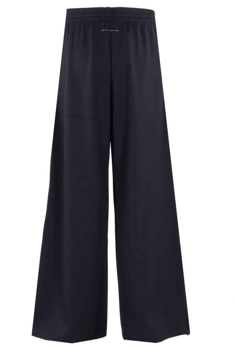 Mm6 By Maison Margiela X Salomon Wide Leg Cotton Pants With Elasticized Waistband
