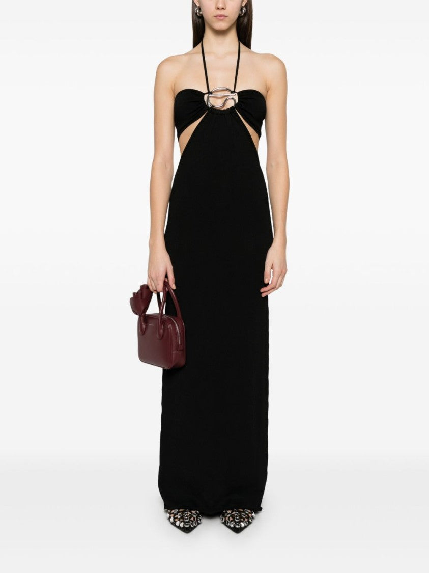 Coperni Halterneck Black Maxi Dress