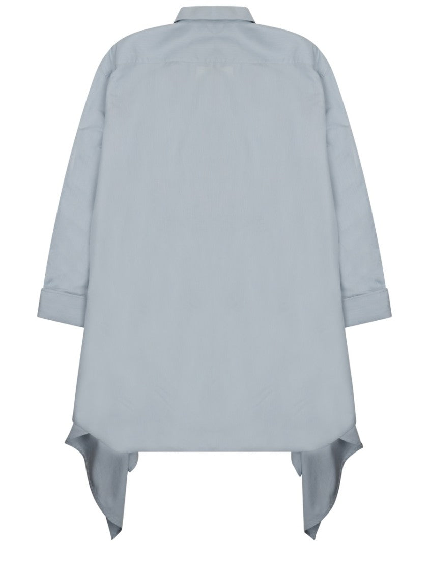 J. W. Anderson Asymmetrical Mini Shirt Dress With Classic Collar And Extended Side Panels