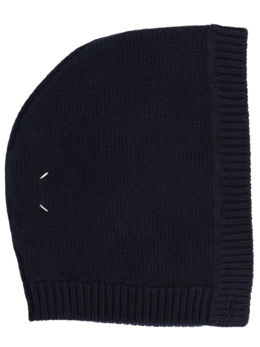 Maison Margiela Virgin Wool Ribbed Trim Hood