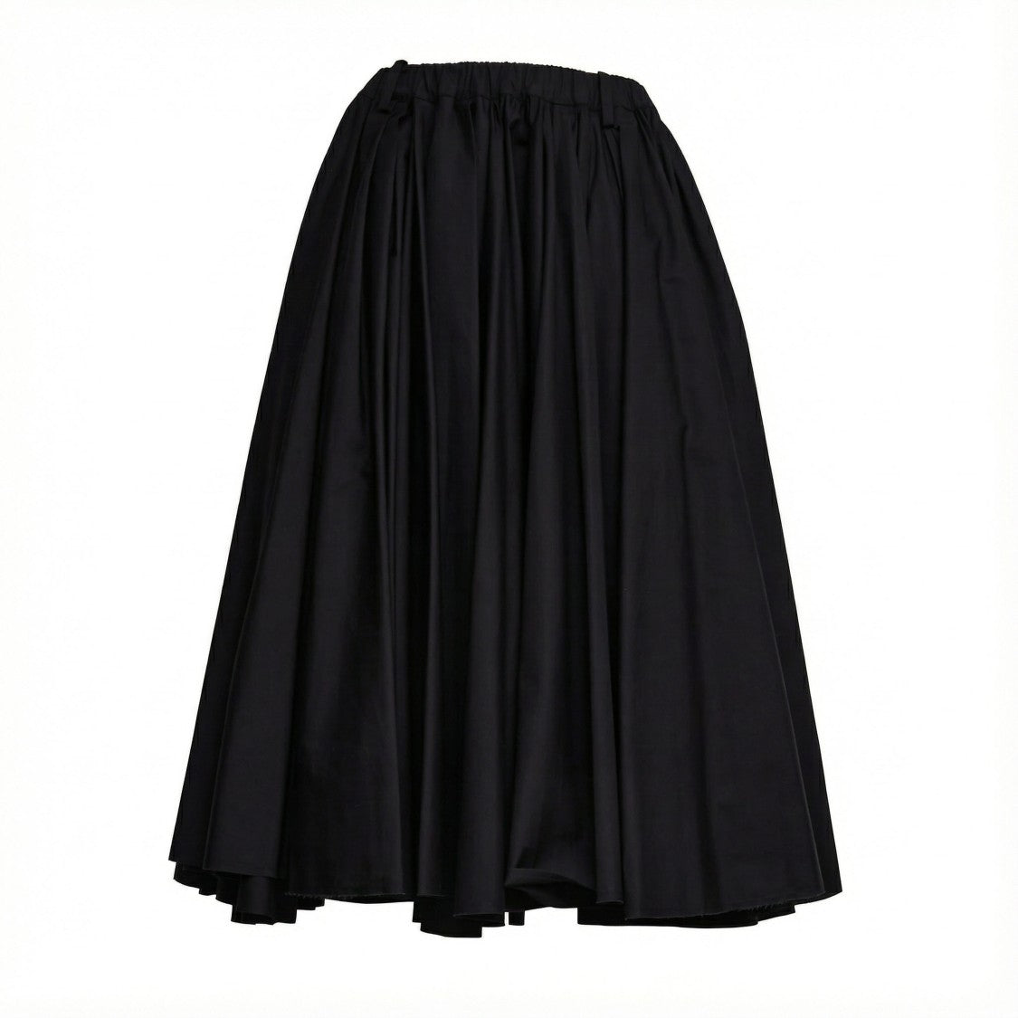 N°21 Pleated Circle Midi Skirt
