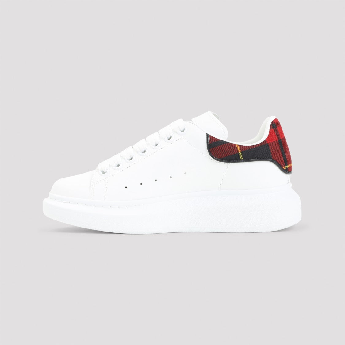 Alexander Mcqueen White Calf Leather Sneakers