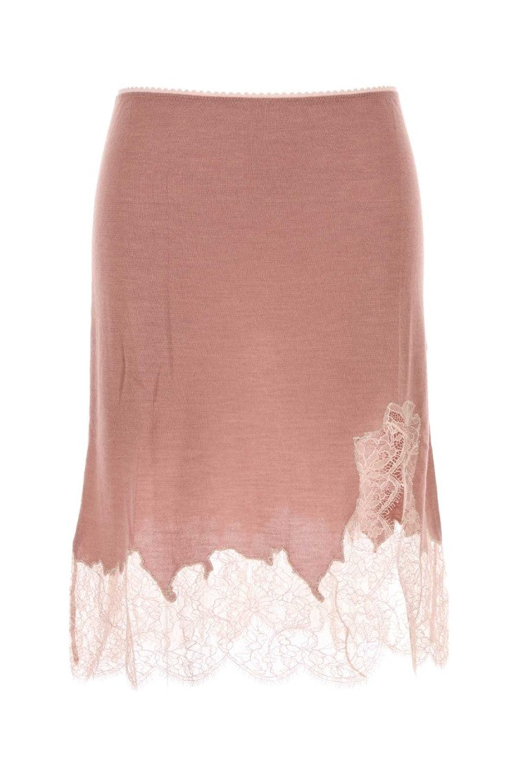Fendi Pink Cashmere Blend Skirt