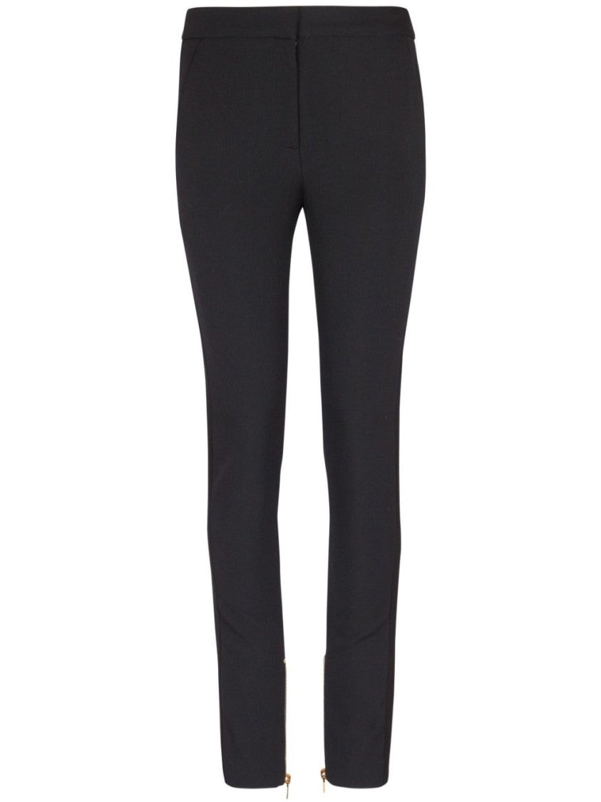 Balmain Black Slim-Fit Tailored Formal Pants