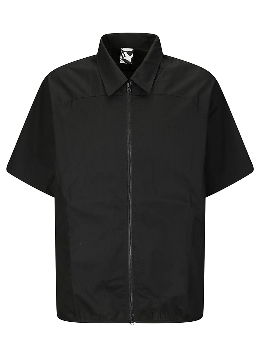 Gr10k Poplin Zipped Short Sleeve Shirt