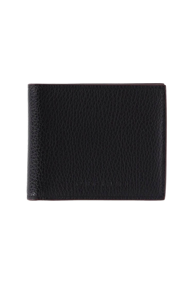 Orciani Leather Wallet With Contrasting Interior