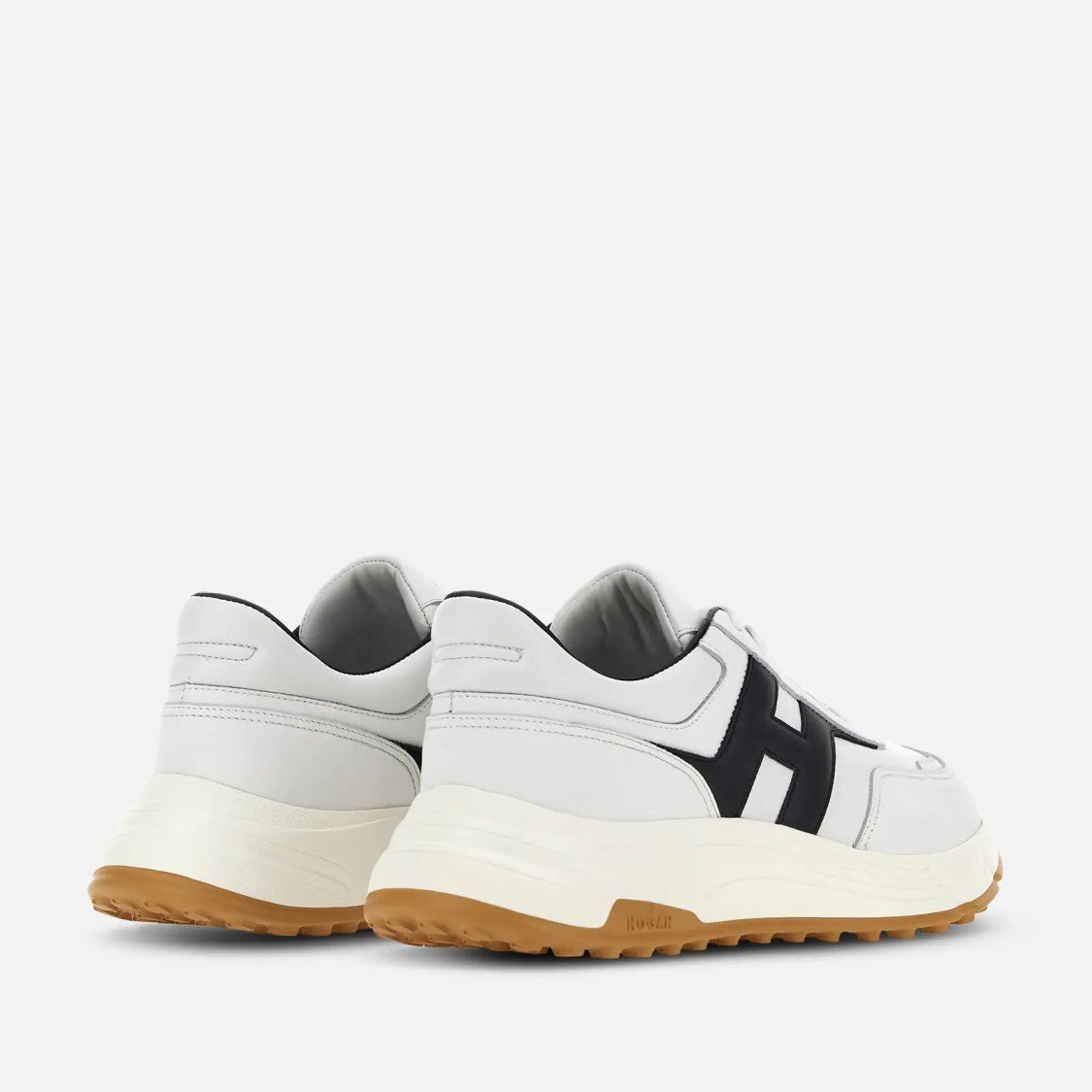 Hogan Hyperlight Allacciato H Sneakers In White Blue